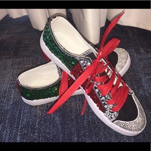 Handmade Custom Sequence Shoes